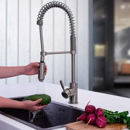 GRIFERIA P/COCINA CROMO CUELLO FLEXIBLE E-305