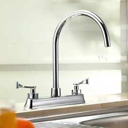 ALBATROS CROMO GRIF COCINA MEZCLADORA BIMANDO 8 PULG CUELLO GANSO HM-37 (SP)