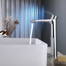 URBAN CROMO GRIF LAV CAÑO ALTO MEZCLADORA MONOMANDO SIN DESAGUE T907103B-A01-48-KLP