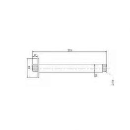 KLP CROMO GRIF DUCHA BRAZO CUADRADO A TECHO 200MM P223002A-A01-48-KLP