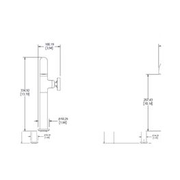 INDUS NEGRO  GRIF LAV ALTO  MEZCLADORA MONOMANDO CON DESAGUE E-951-EB