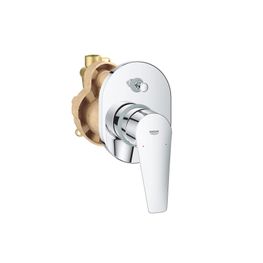 BAUEDGE NEW CROMO GRIF DUCHA MEZCLADORA MONOMANDO EMPOTRADA CON DIVERTER