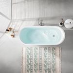 Tina-freestanding-acrilica-en-blanco-con-diseño-rectangular-y-desague-integrado