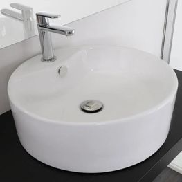 ALBA II BLANCO LAVAMANOS BOWL REDONDO 1H 460X460X155MM 5210-KLP