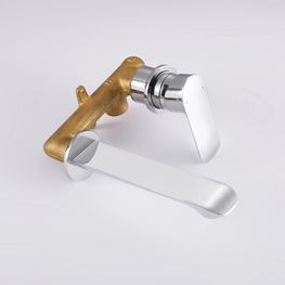 URBAN CROMO GRIF LAV A LA PARED MEZCLADORA MONOMANDO SIN DESAGUE T907106-A01-48-KLP