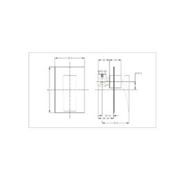 QUATTRO GUN GREY GRIF DUCHA MEZCLADORA MONOMANDO EMPOTRADA SIN DIVERTER PVD T913303-B47-KLP