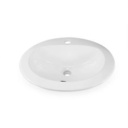 OLIMPIA II BLANCO LAVAMANOS EMPOTRAR REDONDO 1H 515X455X195MM TF-828-KLP