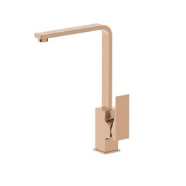 QUATTRO II ROSE GOLD GRIF COCINA MEZCLADORA MONOMANDO CUELLO GANSO PVD T913201B-A45-KLP