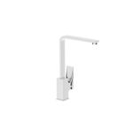 Grifo-de-cocina-con-cuello-en-L-y-mezcladora-monomando-en-laton-cromado