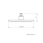 Cabeza-de-ducha-cuadrada-cromada-de-200-mm