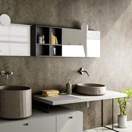 FIRENZE BLANCO SANDSTONE LAVAMANOS BOWL 420 X 150 MM CON DESAGUE CS-0032SW -KLP