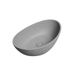 DELFINO CONCRETO GRIS LAVAMANOS BOWL 548 X 348 X 185 MM CON DESAGUE CS-0004B2 -KLP