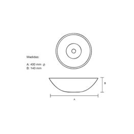 OBI BLACK LAVAMANOS BOWL 400X135