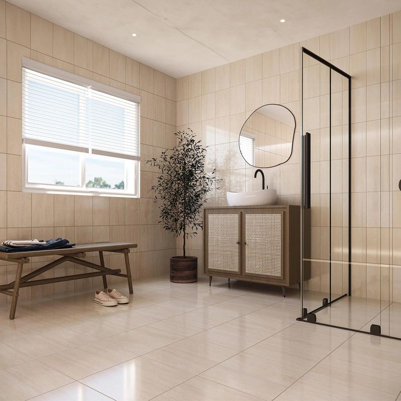 Piso-ceramico-beige-mate-cuadrado-con-diseño-marmoleado