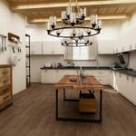Piso-vinilico-SPC-cafe-con-acabado-madera