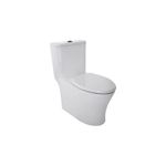 Inodoro-one-piece-blanco-con-diseño-moderno-y-asiento-elongado-de-cierre-lento