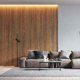 NATURE STRIPES TECA WALL PANEL AGT 120039766 LB3771/248 121 X 2800 X 18 MM / 1.36M2