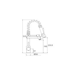 LLAVE MONOMANDO DUAL MON P/FREGADERO (EB-1012)