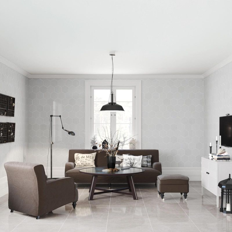 Porcelanato-pulido-en-gris-con-vetas-marmoleadas