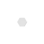 Pieza-ceramica-hexagonal-blanca-brillante