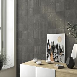 GEA CARVED CHARCOAL MATE 120291 SIN RECT. 12 X 12