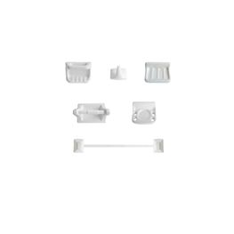 JUEGO DE ACCESORIOS BALI GRIS HERCO CAL. UNICA (SP)