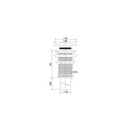 KLP NEGRO MATE DESAGUE LAVAMANOS DE PUSH 1 1/4 PULG SIN REBALSE (EP) P401001C-A41-KLP