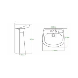 LAVABO JAZMIN  ROSA CATO (SP)