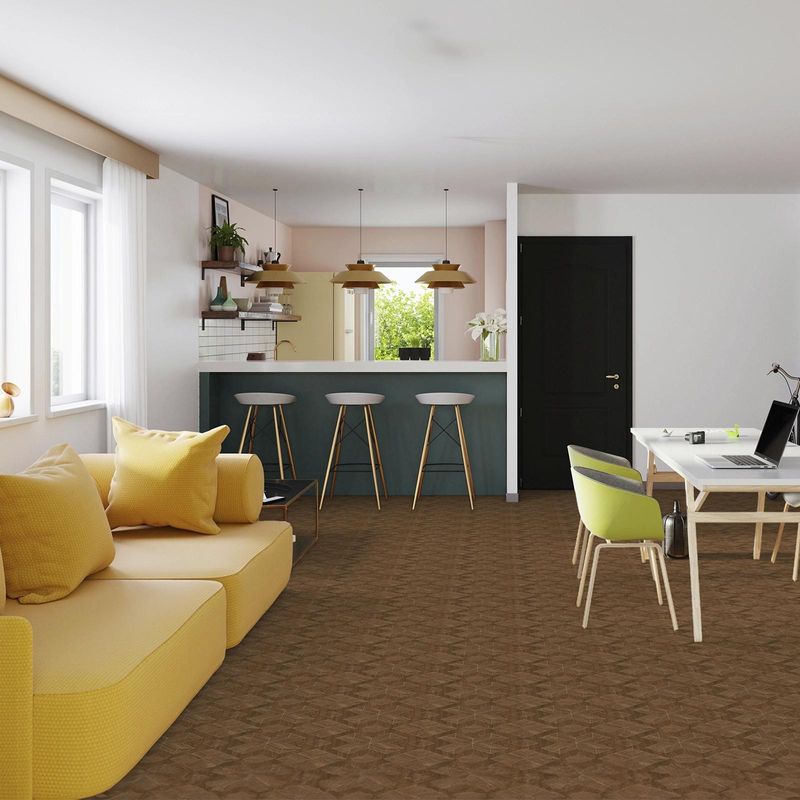 Piso-ceramico-semi-brillante-color-cafe-caoba