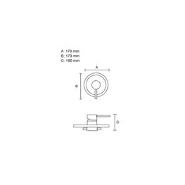 MONOMANDO EMPOTRAR DAMASCO CROMO 3212A CASTEL 1A (AL)