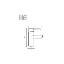 MONOMANDO LAVABO DAMASCO BAJO CROMO 3212C CASTEL 1A (AL)