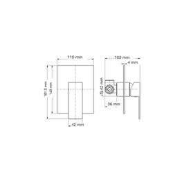 MONOMANDO REGADERA LEXUS 1230001C CASTEL 1A (AL)