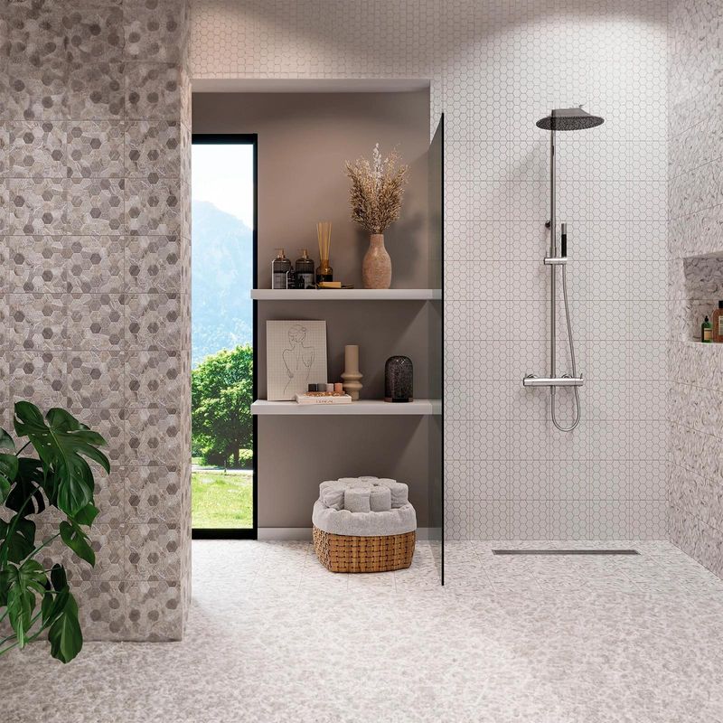 Piso-ceramico-beige-mate-con-acabado-marmoleado