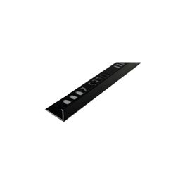 PERFIL L ALUMINIO NEGRO MATE 12MMX2.5ML