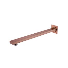 QUATTRO ROSE GOLD ANTIHUELLA GRIF DUCHA BRAZO CUADRADO A PARED 380 MM PVD P223002-A45AF