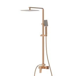 QUATTRO ROSE GOLD ANTIHUELLA GRIF DUCHA SISTEMA CON BARRA MANGUERA TEL Y CABEZA T913306B-A45AF-KLP