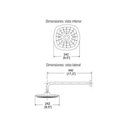 REG CUAD 10 3CH 10L CON BR Y CHAP CR (H-3303)