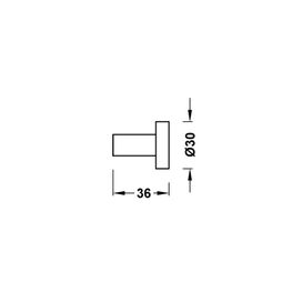 TRES NEGRO MATE GANCHO 16123620NM