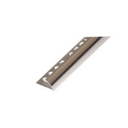 UNIPERFIL ALUMINIO PLATA BRILLO EUROCANTO 2.5 M TILES