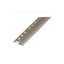 UNIPERFIL ALUMINIO PLATA MATE EUROCANTO 2.5 M TILES