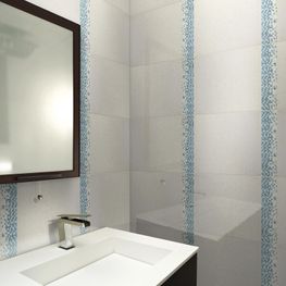 VETRO BLANCO 25X40 PORCELANITE 1A (L)
