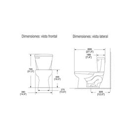 WC AUSTRAL ELONG COMPAC BOTON 3.8L B HELVEX (AL)