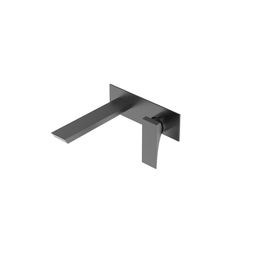 QUATTRO NEGRO MATE GRIF LAV A LA PARED MEZCLADORA MONOMANDO SIN DESAGUE PVD T913106-A41-KLP